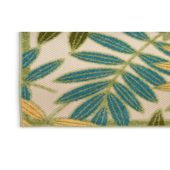 Nourison Aloha Green Multicolor ALH18 9 ft. X 12 ft. Rectangle Rug