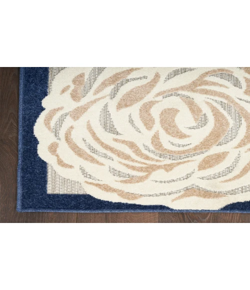 Nourison Aloha Blue Grey ALH32 2 ft. X 6 ft. Rectangle Rug