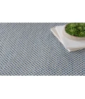 Nourison Courtyard Ivory Blue COU01 6 ft. Square Rug