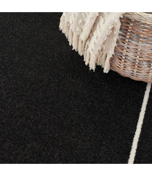 Nourison Nourison Essentials Area Rug NRE02 Black Ivory