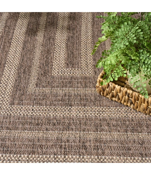 Nourison Tulum Brown TLM04 5 ft. 3 in. X 7 ft. Rect. Rug