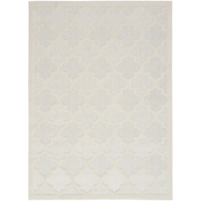Nourison Easy Care Area Rug NES01 Ivory/White