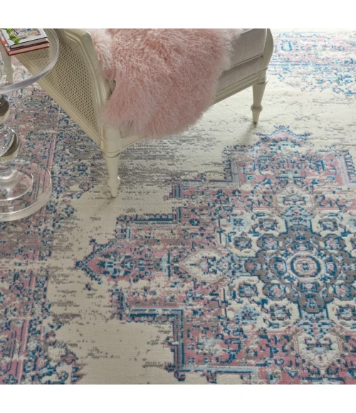 Nourison Grafix Area Rug GRF14-Ivory/Pink