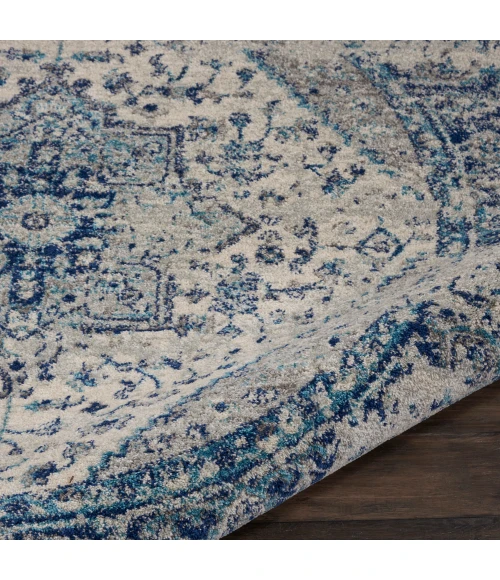 Nourison Tranquil Area Rug TRA06 Ivory/Light Blue