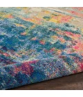 Nourison Celestial Round Area Rug CES09-Blue/Yellow