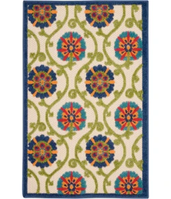Nourison Home Aloha ALH19 Blue Multicolor 2 ft. 8 in. X 4 ft. Area Rug