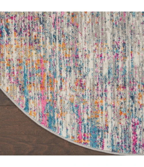 Nourison Passion Round Area Rug PSN09-Ivory/Multi