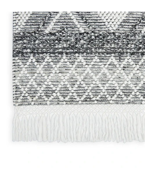 Nicole Curtis Machine Washable Series 3 Area Rug SR301 Black 4' x 6'