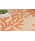 Nourison Garden Oasis Coral GOA05 4 ft. X 6 ft. Rectangle Rug