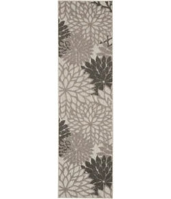 Nourison Home Aloha ALH05 Silver Grey 2 ft. 3 in. X 8 ft. Area Rug