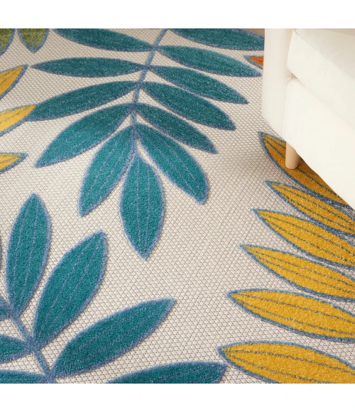 Nourison Aloha Area Rug ALH18 Ivory/Multi