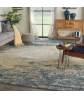 Nourison Twilight Area Rug TWI22 Navy Gold 12' x 15'