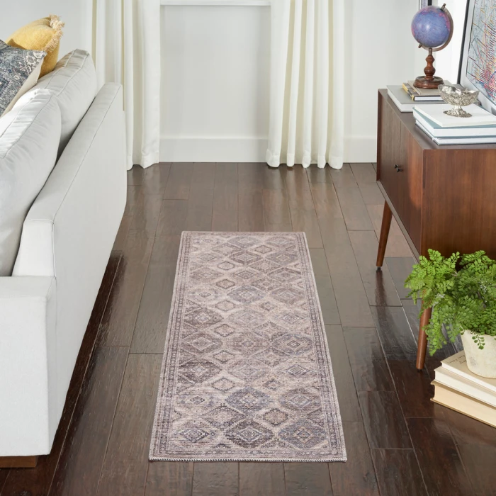 Nicole Curtis Machine Washable Series 1 Area Rug SR103 Ivory/Latte