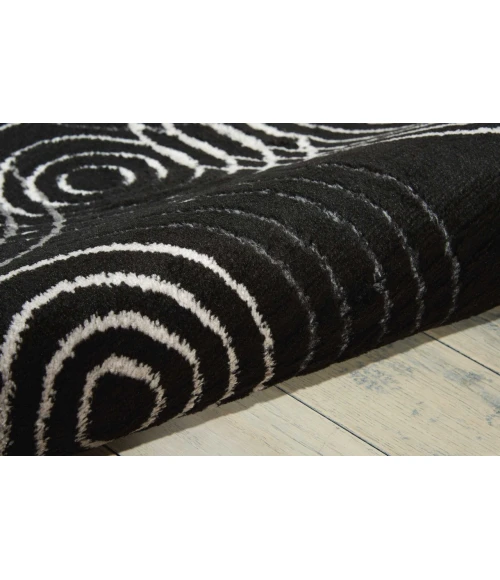 Nourison Studio Black STU03 2ft.2in. x 7ft.3in. Rect. Rug