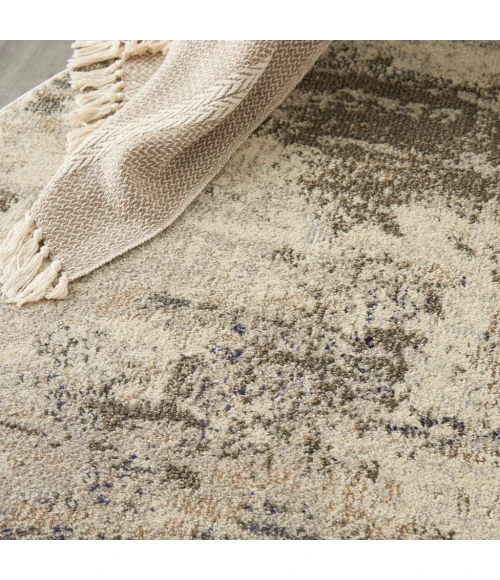 Nourison Celestial Round Area Rug CES02-Ivory/Grey