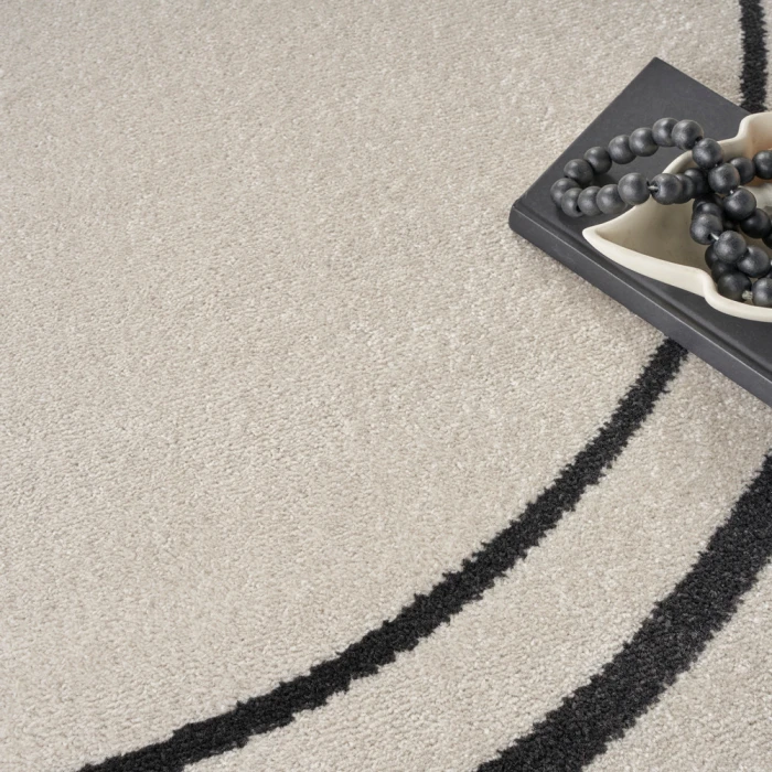 Nourison Nourison Essentials Area Rug NRE02 Ivory/Black