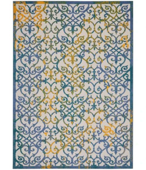 Nourison Aloha Area Rug ALH21 Ivory Blue 12' x 15'