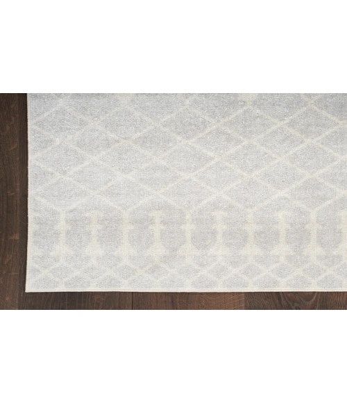 Nourison Astra Machine Washable Grey ASW10 2 ft. X 6 ft. Rectangle Rug