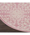 Nourison Jubilant Round Area Rug JUB06-Ivory/Pink