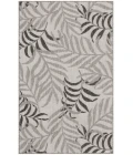 Nourison Garden Oasis Grey GOA01 3 ft. X 5 ft. Rectangle Rug