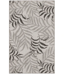 Nourison Home Garden Oasis GOA01 Grey 3 ft. X 5 ft. Area Rug