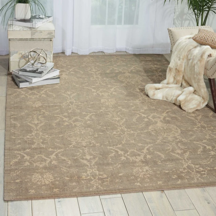 Nourison Silk Elements Area Rug SKE03-Moss