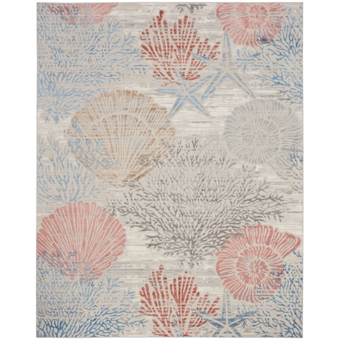Nourison Seaside Multicolor SDS04 8 ft. X 10 ft. Rect. Rug