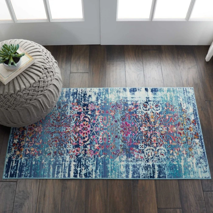 Nourison Vintage Kashan Area Rug VKA02-Blue