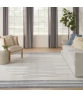 Nourison Astra Machine Washable Area Rug ASW04 Ivory Blue
