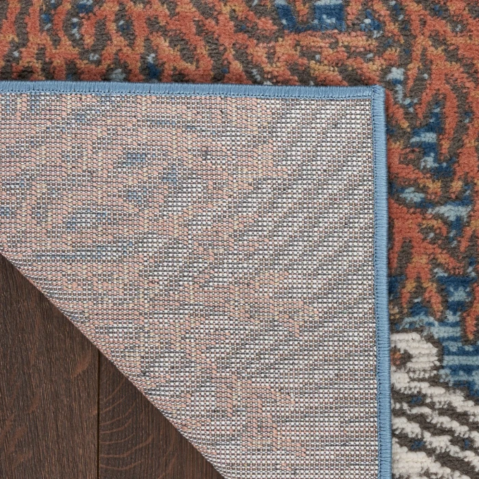 Nourison Seaside Blue Multicolor SDS04 8 ft. X 10 ft. Rect. Rug