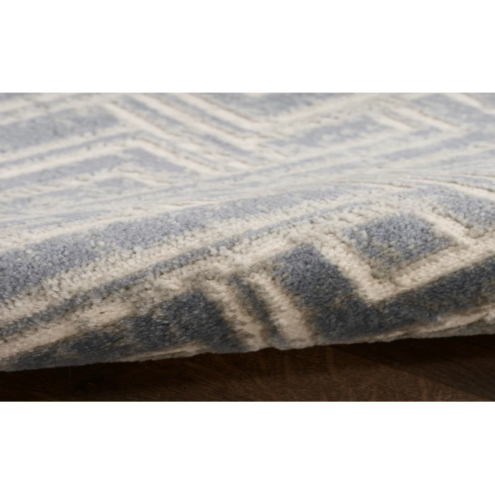 Nourison Serenity Home Blue Ivory SRH04 9 ft. X 12 ft. Rectangle Rug