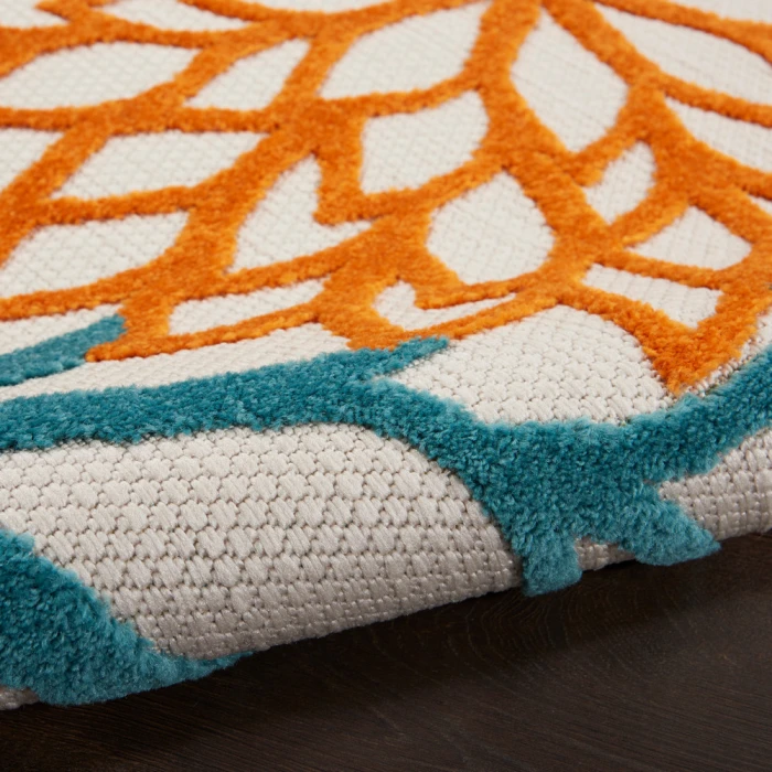 Nourison Aloha Area Rug ALH05 Turquoise Multicolor