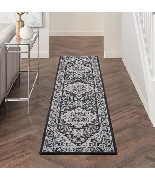 Nourison Passion Area Rug PSN33 Black Ivory