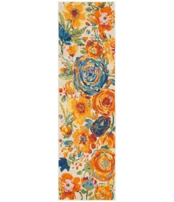 Nourison Home Allur ALR07 Ivory Multicolor 2 ft. 3 in. X 7 ft. 6 in. Area Rug