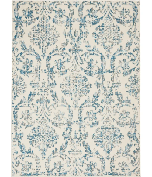 Nourison Jubilant Area Rug JUB09-Ivory/Blue