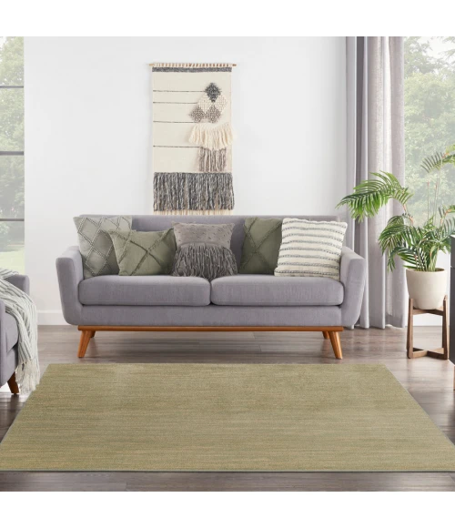 Nourison Home Nourison Essentials Green Gold NRE01 9 ft. Square Rug