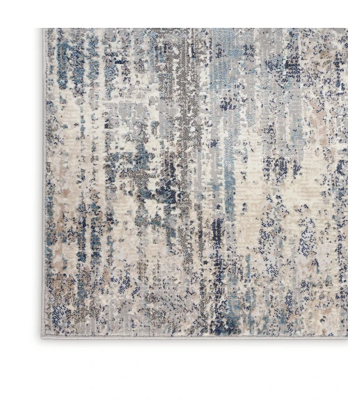 Calvin Klein Infinity Area Rug IFN04 Ivory Grey Blue