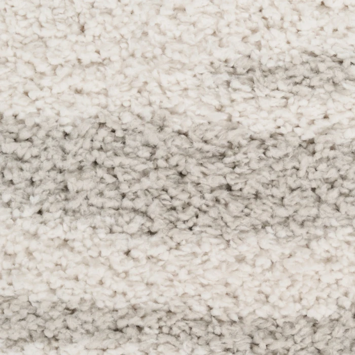 Nourison Home Modern Shag Ivory Grey MMD05 5 ft. 3 in. X 7 ft. Rectangle Rug