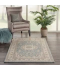 Nourison Living Treasures Area Rug LI15-Aqua/Ivory