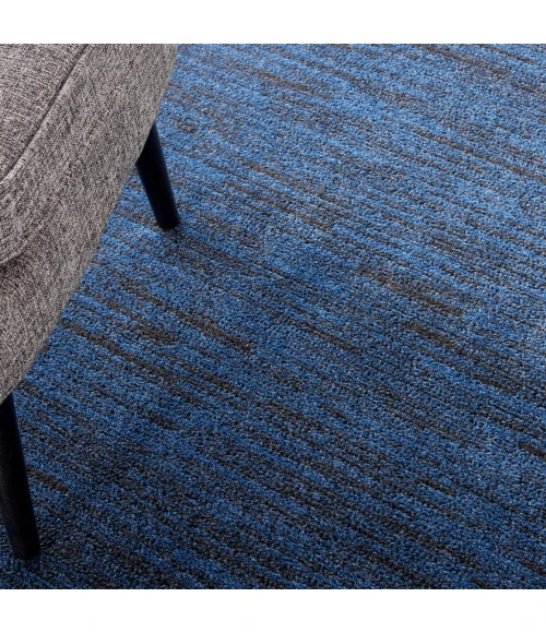 Nourison Essentials Midnight Blue Area Rug NRE01-Midnight Blue