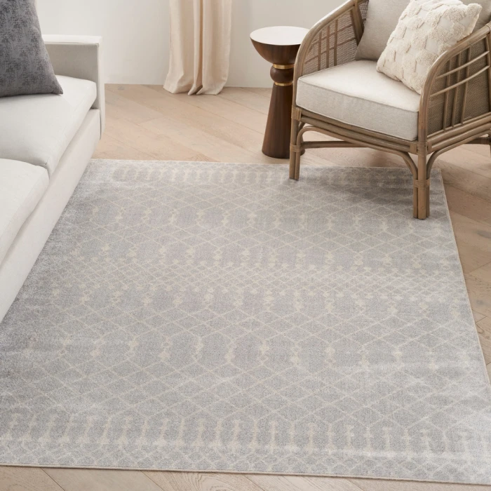 Nourison Astra Machine Washable Area Rug ASW10 Grey