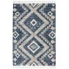 Nourison Home Oslo Shag OSL02 Denim Blue 4 ft. X 6 ft. Area Rug