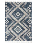 Nourison Oslo Shag Denim Blue OSL02 4 ft. X 6 ft. Rect. Rug