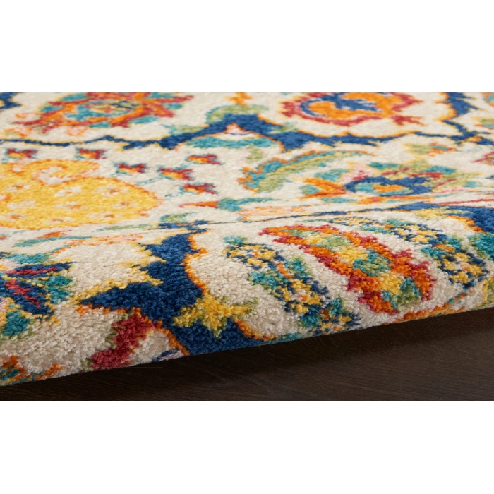 Nourison Allur Ivory Multicolor ALR03 2 ft. 3 in. X 10 ft. Rectangle Rug
