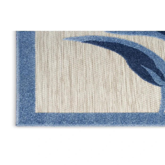 Nourison Aloha Blue Grey ALH33 2 ft. 8 in. X 4 ft. Rectangle Rug