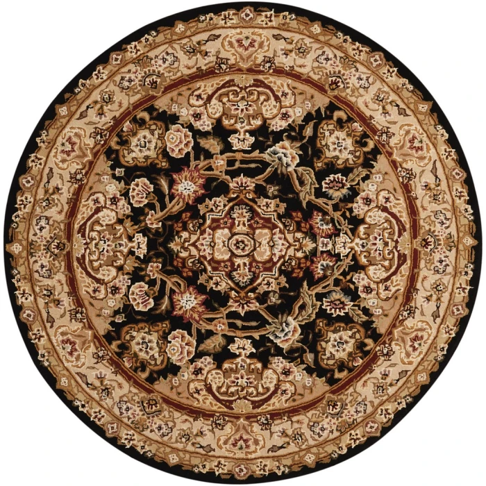 Nourison 2000 Round Area Rug 2028-Black