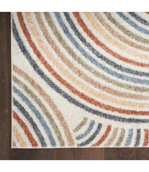 Nourison Astra Machine Washable Area Rug ASW08 Ivory/Multi