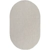 Nourison Home Courtyard COU01 Ivory Silver 5 ft. X 8 ft. Oval Area Rug