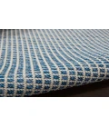 Nourison Courtyard Ivory Blue COU01 2 ft. 2 in. X 8 ft. Rectangle Rug