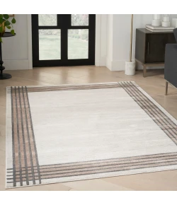 Nourison Home Desire DSR01 Ivory/Silver 5 ft. 3 in. X 7 ft. 3 in. Area Rug